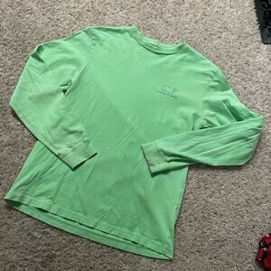 VINEYARD VINES Lime Green Long-Sleeve Crewneck T-Shirt Size XS